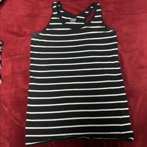 Black and white tank top